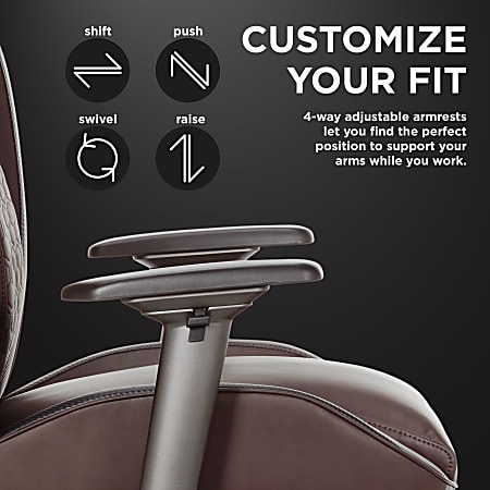 Shaquille ONeal Zephyrus Ergonomic Bonded Leather High Back