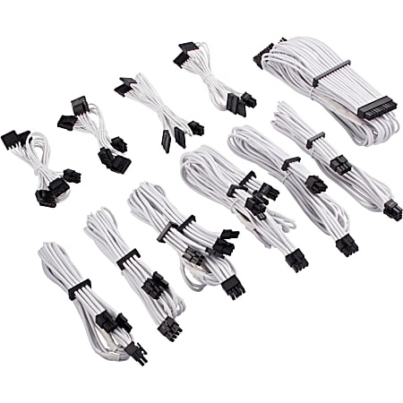 Corsair Premium Individually Sleeved PSU Cables Pro Kit Type 4 Gen 4 - White - For Power Supply - White