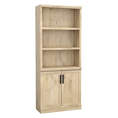 Sauder Aspen Post 71"H 5-Shelf Bookcase With Doors, Prime Oak®