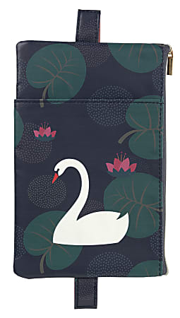 Office Depot® Brand Fashion Notebook Pencil Pouch, 8"H x 5"W x 1/2"D, Swan
