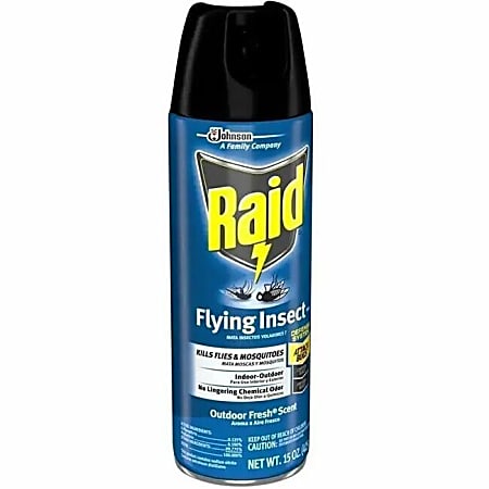 Raid Flying Insect Spray - Spray - Kills Mosquitoes, Flies, Wasp, Hornet, Asian Ladybeetle, Yellow Jacket, Boxelder Bug, Fruit Fly, Gnats, Moths