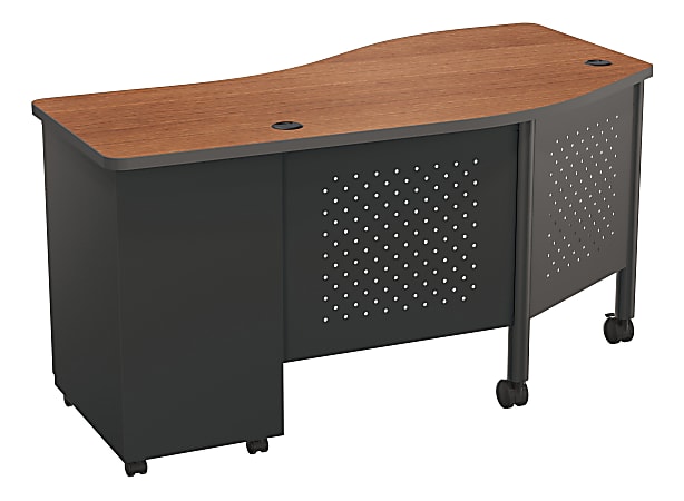 Balt Instructor Teacher's Desk II Desk, Cherry/Black