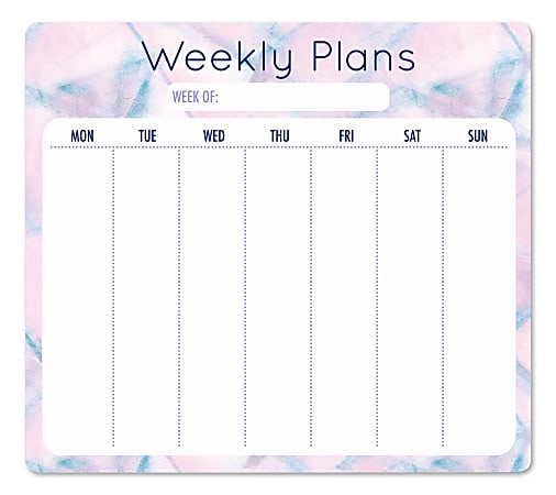 Office Depot® Brand Weekly Mouse Pad Desk Calendar, 9” x 8”, Diffused Ombre, OD23-SPR-088