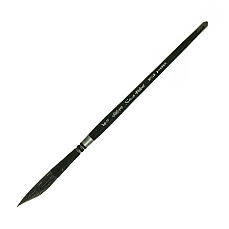 Silver Brush 3012S Black Velvet Series Paint Brush, 3/8", Dagger Striper Bristle, Squirrel Hair/Synthetic Filament, Multicolor