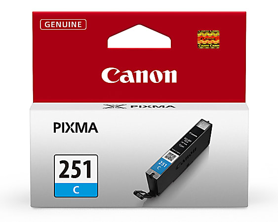 Canon® CLI-251 Cyan Ink Tank, 6514B001