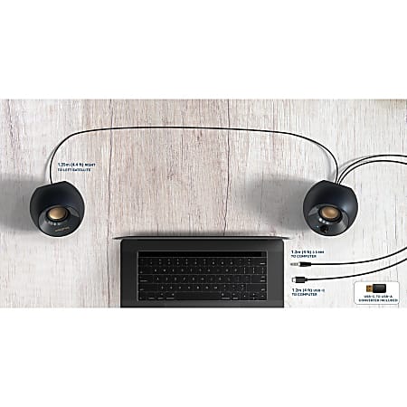 Creative Pebble 2.0 Speaker System 4.40 W RMS Black 100 Hz to 17 kHz -  Office Depot