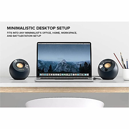 Creative Pebble V2 2.0 Speaker System 8 W RMS Black 100 Hz to 17 kHz Office Depot