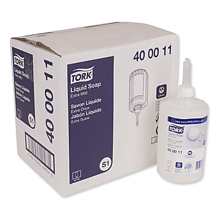 Tork® Liquid Hand Soap, Unscented, 33.81 Oz, Carton Of 6 Bottles