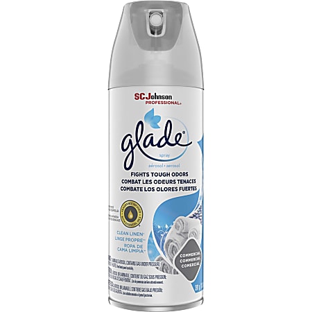 Glade Clean Linen Air Spray - Spray - 13.8 fl oz (0.4 quart) - Clean Linen - 12 / Carton