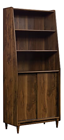Sauder® Harvey Park 71"H 5-Shelf Bookcase With Doors, Grand Walnut