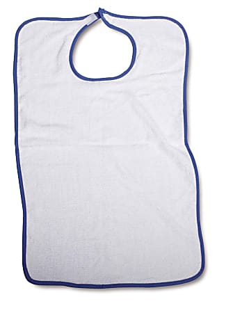 Medline Clothing Protectors, 21" x 33", White, Pack Of 12