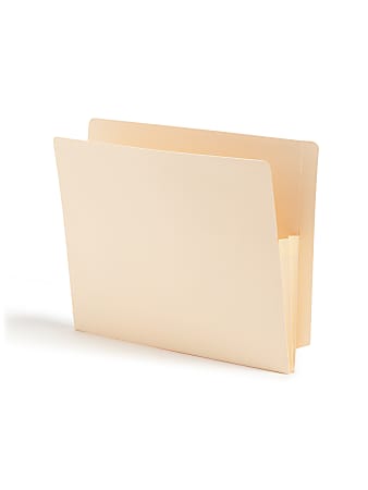 Smead&reg; Manila File Pocket With Reinforced Tab, Letter Size, 1 3/4" Expansion, Box Of 25