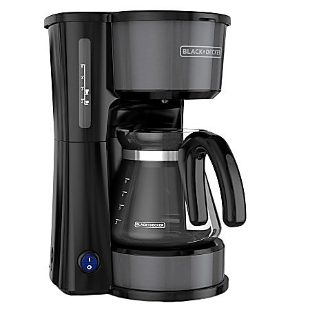 Black+Decker 4-in-1 Coffee Station 5-Cup Coffee Maker, Silver/Black