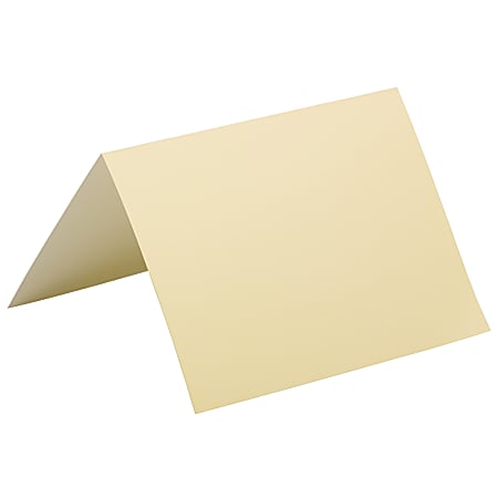 JAM Paper® Note Cards, Fold-Over, 4 5/8" x 6 1/4", Ivory, Pack Of 25