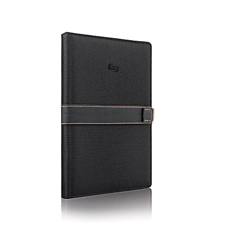 Solo® Urban Universal Fit Tablet/eReader Booklet Case, Black/Orange