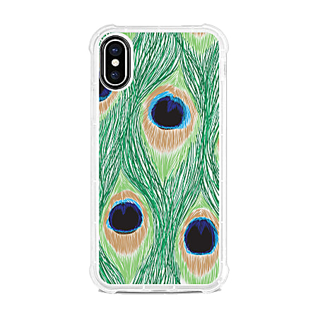 OTM Essentials Tough Edge Case For iPhone® X/Xs, Peacock Feather, OP-SP-Z128A