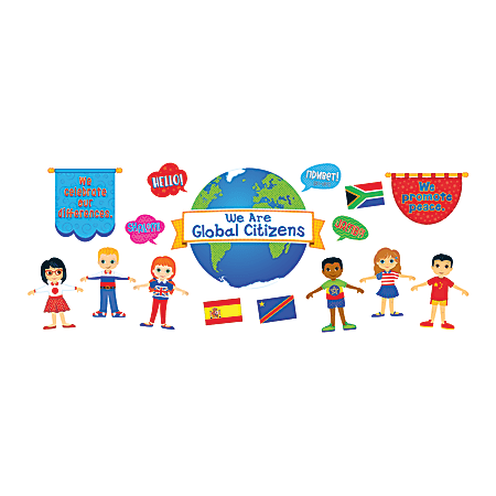 Carson-Dellosa We Are Global Citizens Bulletin Board Set, Multicolor, Grades Pre-K - 5