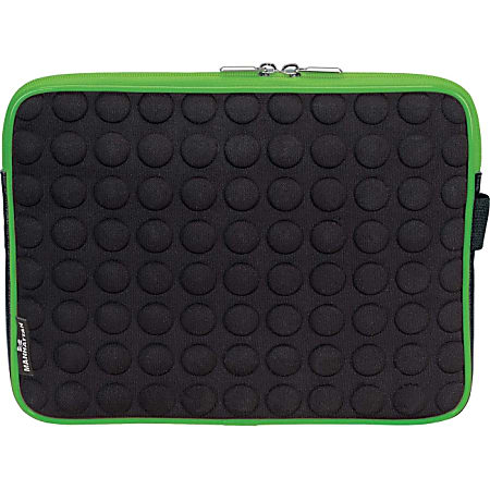 Manhattan Universal Tablet Bubble Case, Green/Black