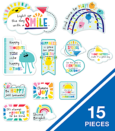 Carson Dellosa Education Mini Motivation Bulletin Board Set Happy Place ...