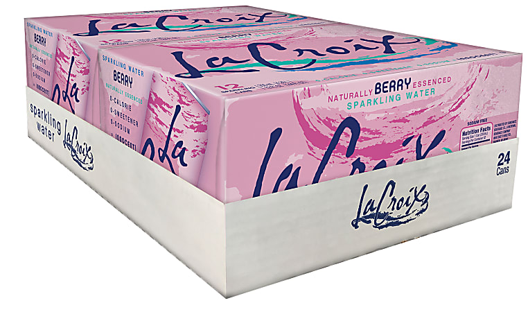 LaCroix Sparkling Water, Berry, 12 Oz, Case Of 24