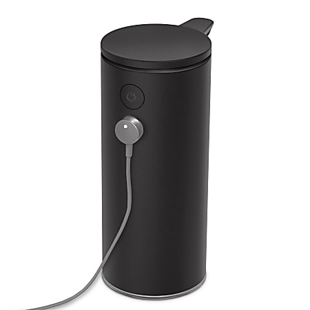 Y326★simplehuman 自動センサー式容器 ブラック　タッチレス simplehuman Touch Free Rechargeable Sensor Liquid Soap And Hand