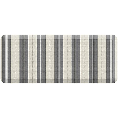 GelPro Designer Comfort Polyurethane Anti-Fatigue Mat For Hard Flooring, 20” x 48”, Taylor Gray