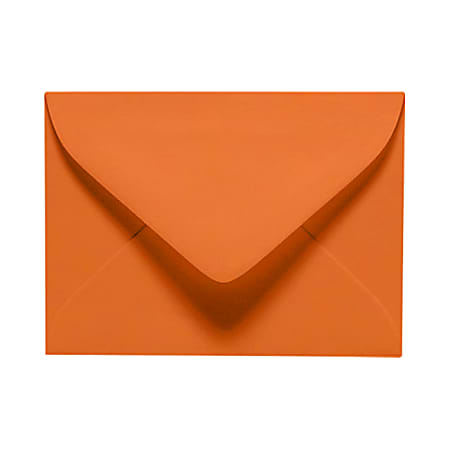 LUX Mini Envelopes, #17, Gummed Seal, Mandarin Orange, Pack Of 250