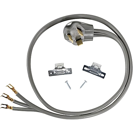 Certified Appliance Accessories 3-Wire Open-End-Connector 30-Amp Dryer Cord - For Dryer - 250 V AC30 A - 4 ft Cord Length