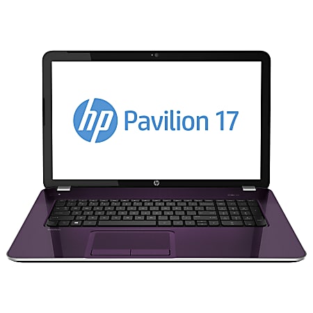 HP Pavilion 17-e100 17-e199nr 17.3" LCD Notebook - AMD A-Series A4-5000 Quad-core (4 Core) 1.50 GHz - 8 GB DDR3L SDRAM - 1 TB HDD - Windows 8 64-bit - 1600 x 900 - BrightView - Regal Purple