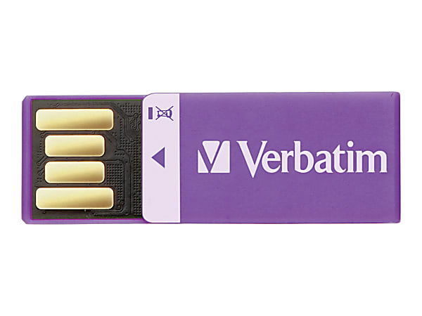Verbatim 16GB Clip-it USB Flash Drive - Violet - 16GB - Violet