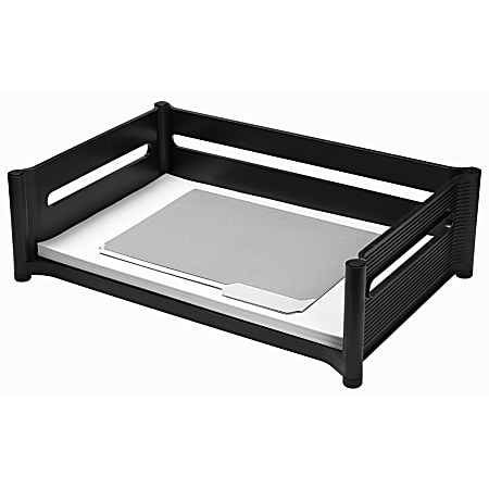 Eldon® Mega Stackable® Desk Tray, Black