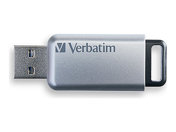 Verbatim Store 'n' Go Secure Pro - USB flash drive - encrypted - 128 GB - USB 3.0 - silver