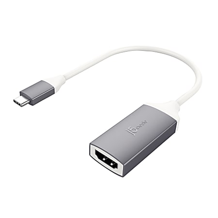 j5create USB Type C To 4K HDMI Adapter 7.87 Gray JCA153G Office