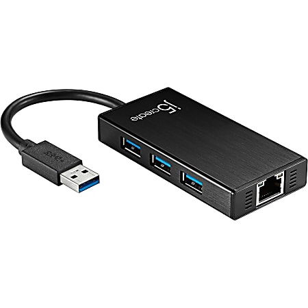 j5create KaiJet JUH470 USB 3.0 Gigabit Ethernet & 3 Port HUB  USB  External