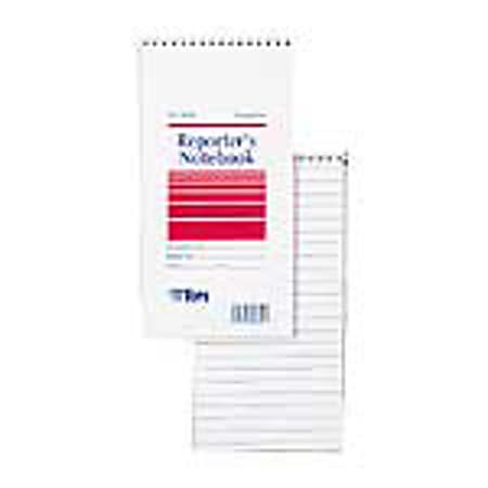 TOPS™ Reporter's Notebook, 4" x 8", 1 Subject, Gregg Ruled, 70 Sheets