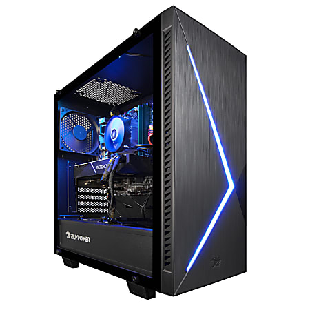 iBUYPOWER Gaming Desktop PC, 9th Gen Intel® Core™ i7, 16GB Memory, 1TB Hard Drive/480GB Solid State Drive, Windows® 10 Home, OD 100i