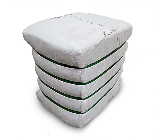 Pro-Clean Basics T-Shirt Rags, 100% Recycled, Mixed White, 100 Lb Bale