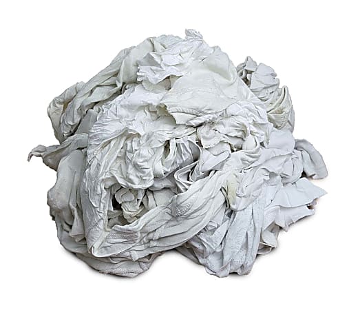 Pro Clean Basics T Shirt Rags 100 Recycled Mixed White 4 Lb Bag - ODP ...