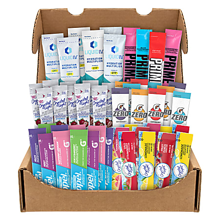 Snack Box Pros Drink Mixes Snack Box, Box Of 50 Drinks