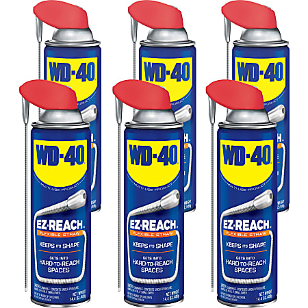 WD-40 EZ Reach Flexible Straw Lubricant - 14.40 fl oz - Corrosion Resistant - 6 / Carton WD-40 EZ Reach Flexible Straw Lubricant - 14.40 fl oz - Corrosion Resistant - 6 / Carton