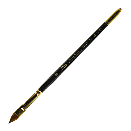 Silver Brush Renaissance Series Short-Handle Paint Brush, Size 8, Cat's Tongue, Sable, Multicolor