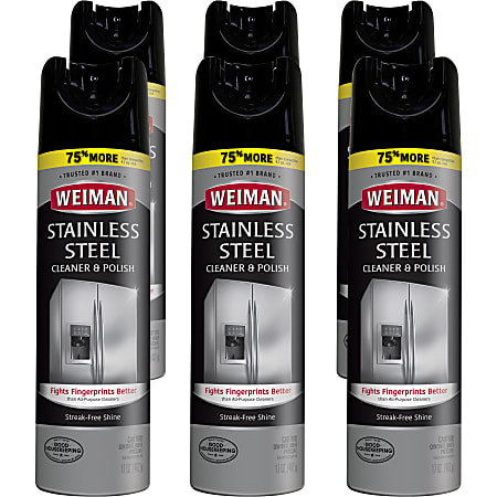 Weiman Products Stainless Steel CleanerPolish Aerosol 17 fl oz 0.5