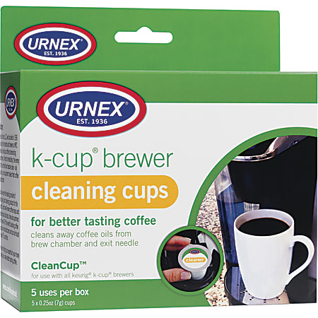 Weiman Urnex K-Cup® Brewer Cleaning Cups, 1.25 Oz Total, Pack Of 5 Cups