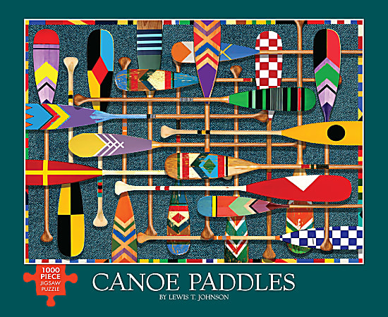 Willow Creek Press 1,000-Piece Puzzle, 26-5/8" x 19-1/4”, Canoe Paddles