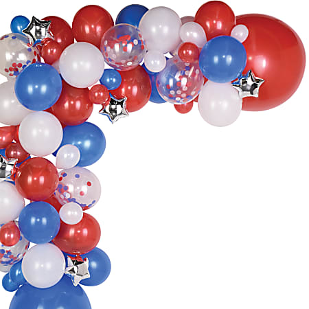 Amscan Patriotic Balloon Garland, Multicolor