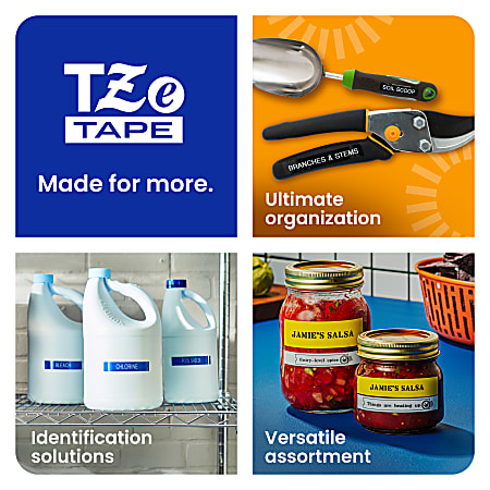 Brother P touch TZe251 Laminated 1 in x 26.2 ft 24mm x 8m Black on