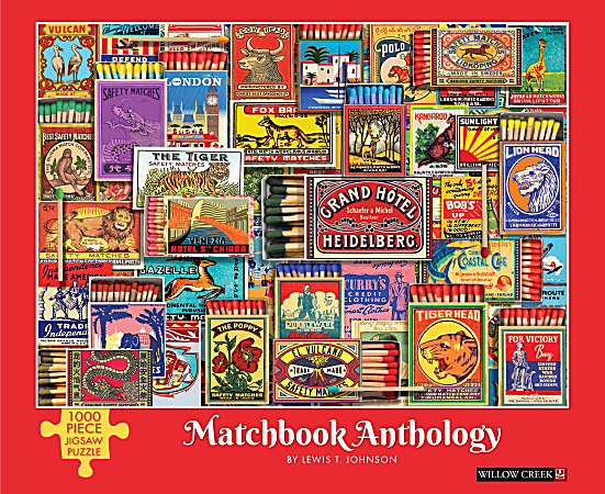 Willow Creek Press 1,000-Piece Puzzle, 26-5/8" x 19-1/4”, Matchbook Anthology