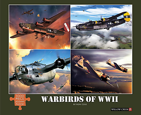 Willow Creek Press 1,000-Piece Puzzle, 26-5/8" x 19-1/4”, Warbirds Of WWII