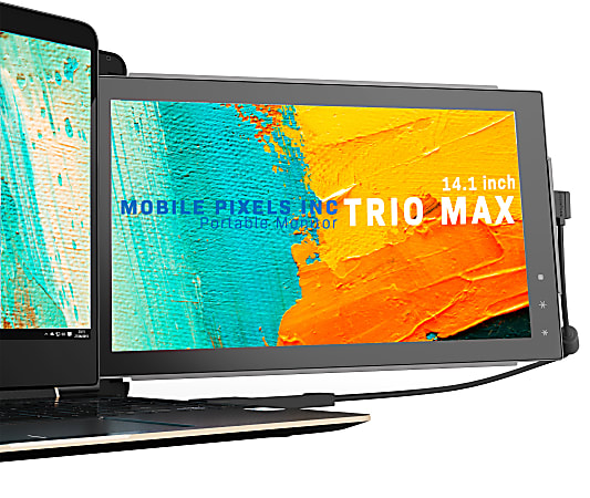 Mobile Pixels TRIO Max - LCD monitor - 14" - portable - 1920 x 1080 Full HD (1080p) @ 60 Hz - 300 cd/m² - USB-C - metallic black
