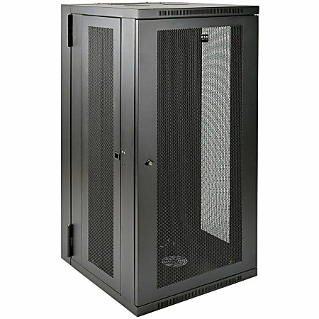 Eaton Tripp Lite Series SmartRack 26U UPS-Depth Wall-Mount Half-Height Rack Enclosure, Hinged Back, SRW26USDP